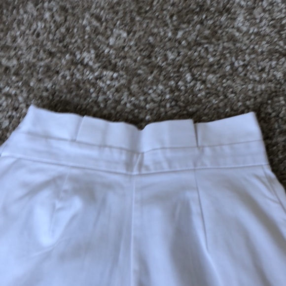 Zara White Shorts with Attached Side Belt Sz S - Picture 3 of 12